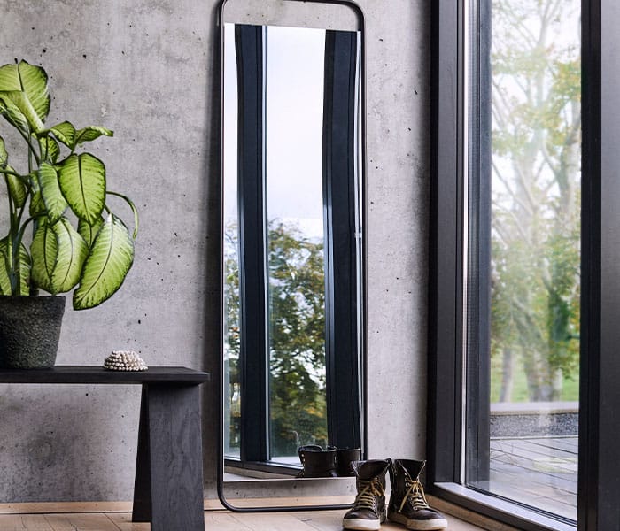 Angle Bench and Copenhagen mirror by muubs
